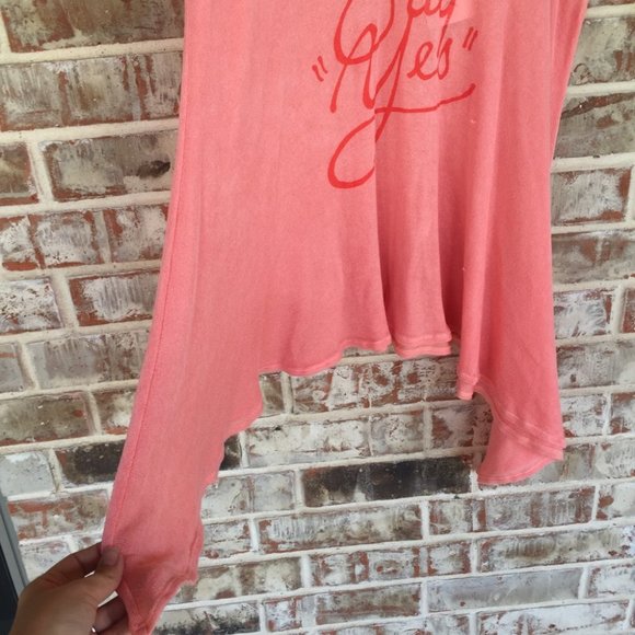 NWT WILDFOX Say Yes Loose Swing Tunic Swim Cover Up S SUPER SOFT in peach - Picture 7 of 13